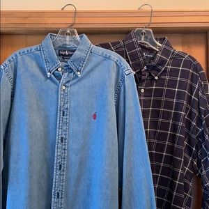Men’s Polo brand button down shirts